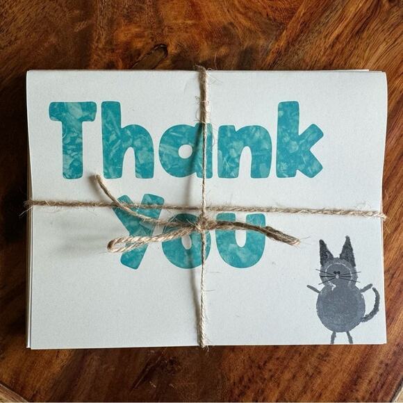 Thank You Cards Greeting Cards Blank Notes for Gift Friends Set of 6 & Envelopes - Picture 2 of 3